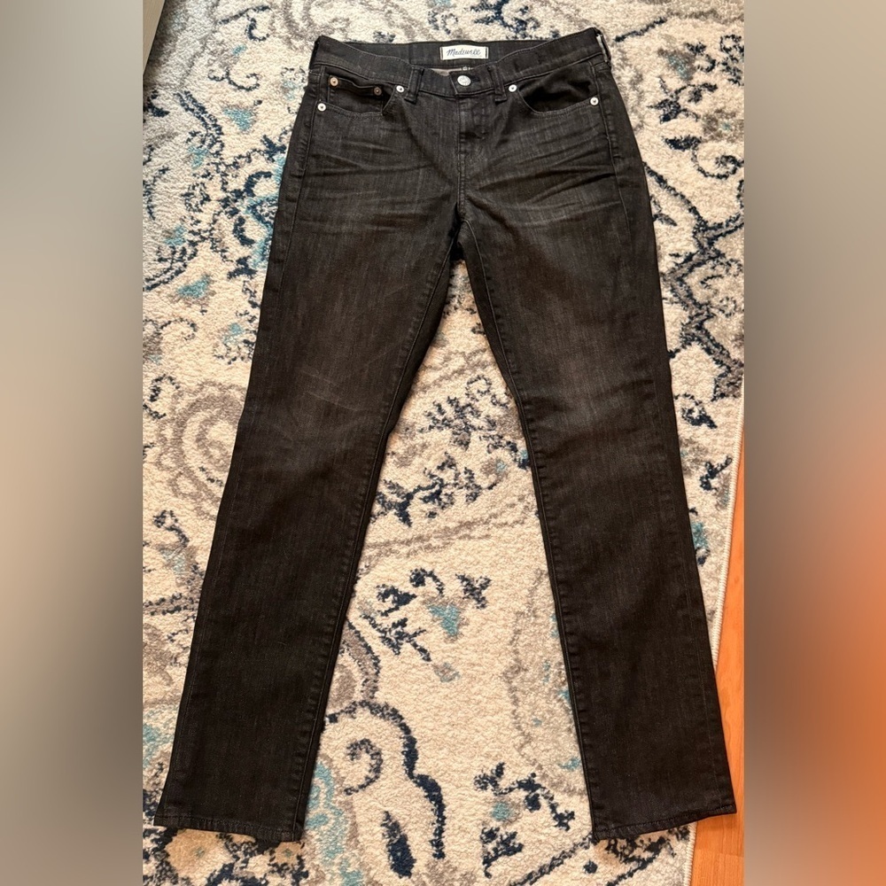 Madewell Women’s Slim Boy Jeans Black Denim Tag Size 25 Dark Wash (29x29) Actual